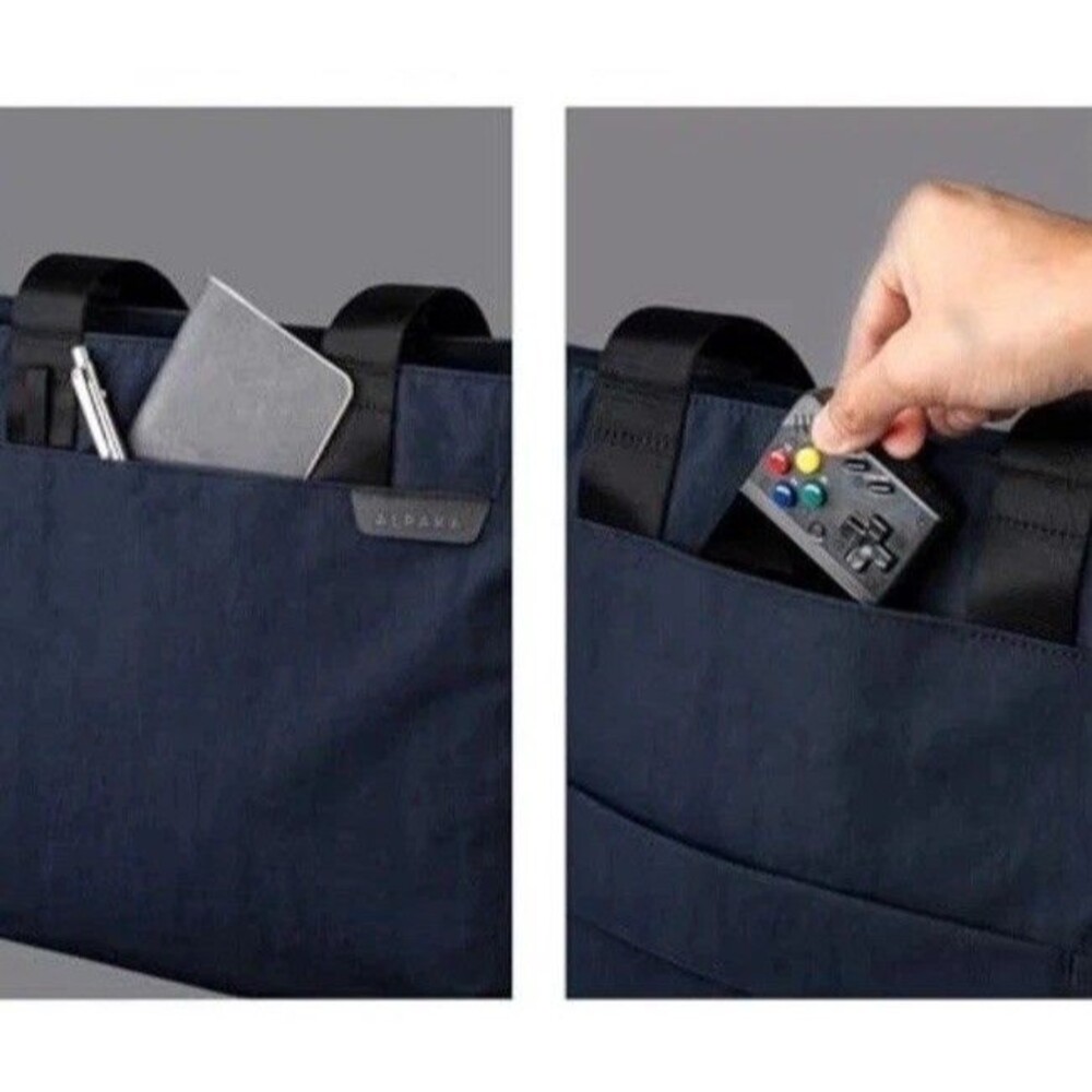 NEW Alpaka Travel Tote Japan Edition Blue Orange Axoflux 400D Shoulder Bag w Tag - Picture 9 of 15